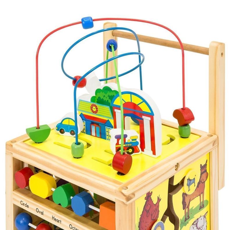 Caminador y caja motricidad multifuncional didactica de madera-1