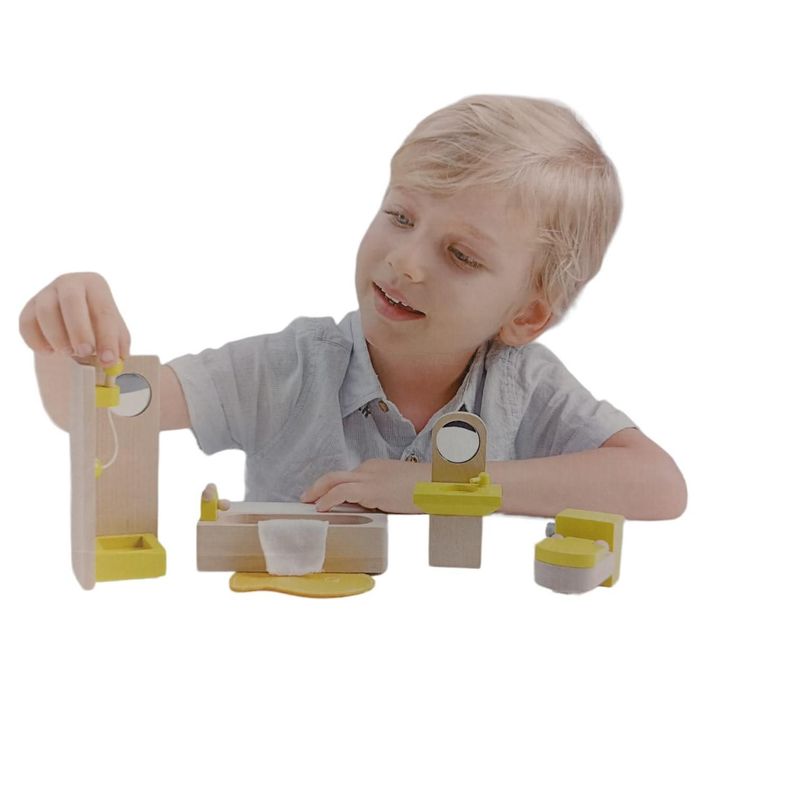 Set De Baño Para Casas De Muñeca-1