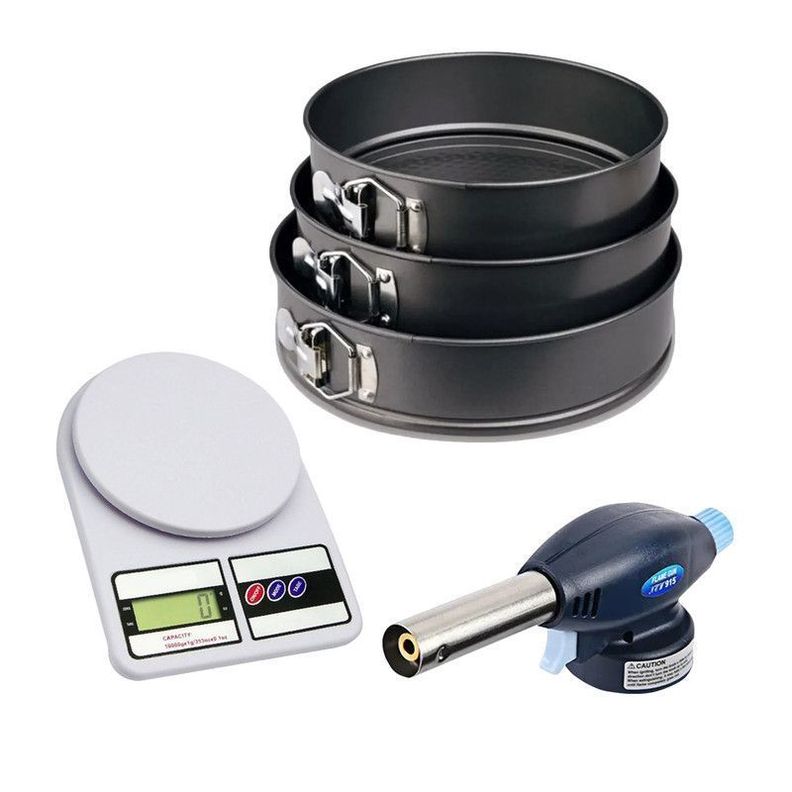 Molde Reposteria + Balanza Cocina + Soplete 1300-0