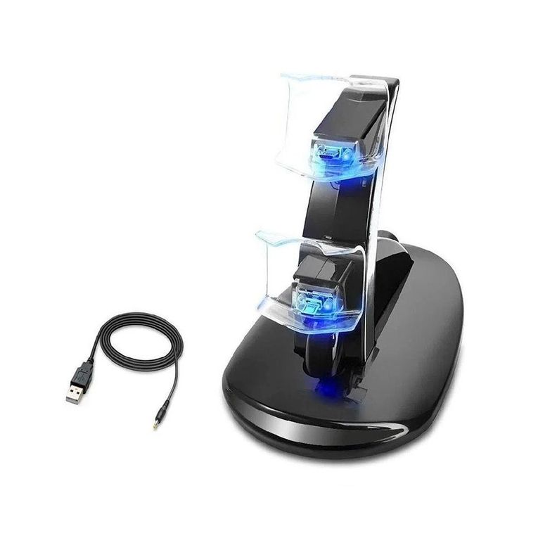 Cargador Dual Control Joystick Mando Ps4 Doble Usb-2