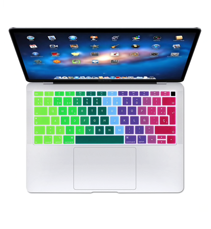 Protector Teclado compatible con MacAir A2179 A2337 Arcoiris-0
