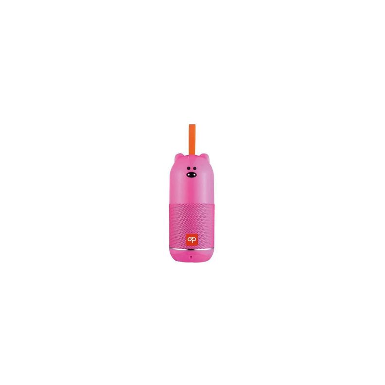 Parlante Bluetooth Diseño Oso Infantil Rosado - Puntostore-0