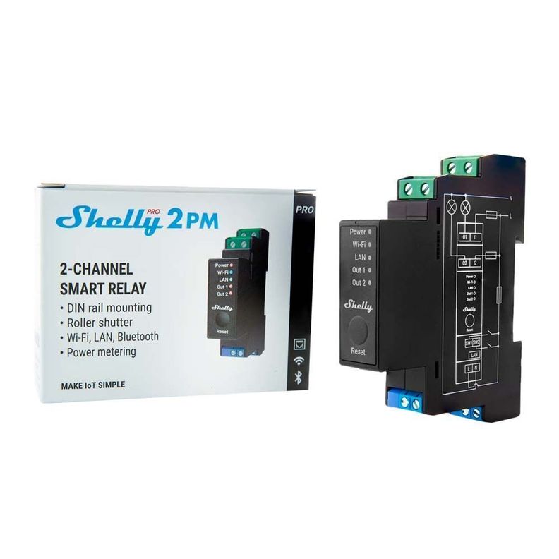 Interruptor inteligente Pro 2PM Shelly-1