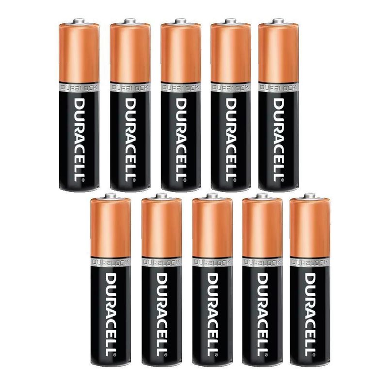 Pack 10 Pilas AAA Duracell Alcalina Dura Hasta 10 Veces Mas-0