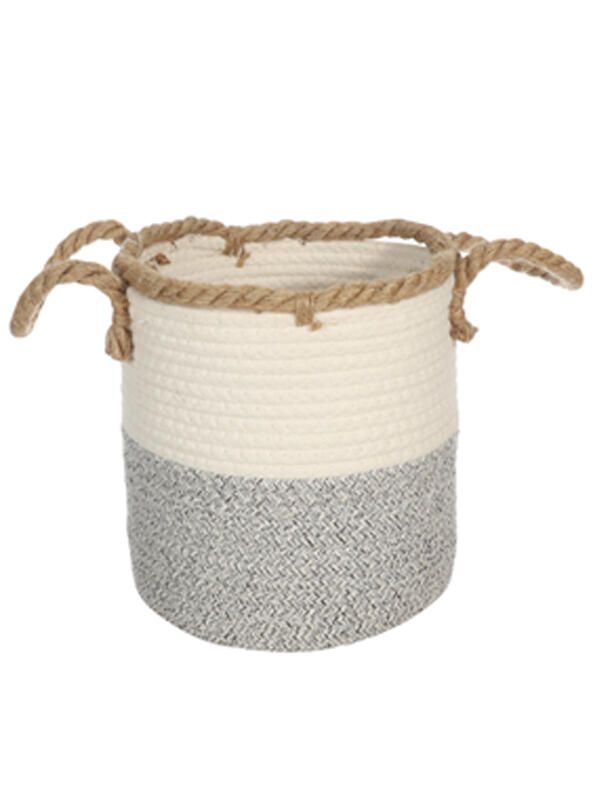 Canasto de Fibra Seagrass 34x28 cm. Natural ø34 x28 cm-0