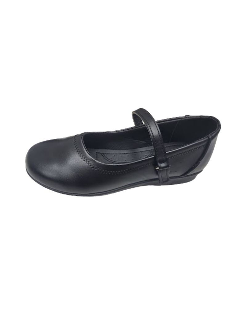 Zapato escolar Niña Negro Velcro-0