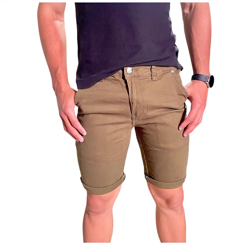Short Jeans Ohio Man Hombre Verde-0