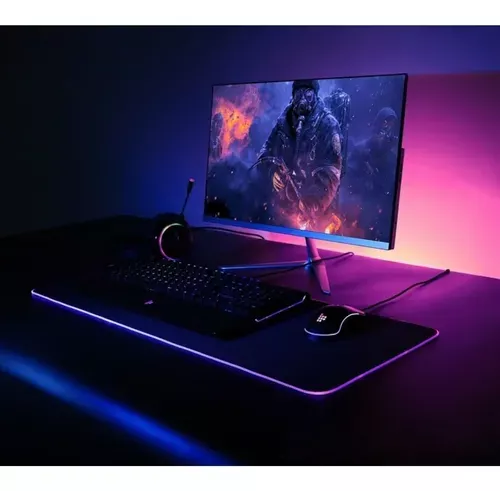 Mouse Pad Alfombrilla Antideslizante Y Luz Led Rgb Gamer Xl-6