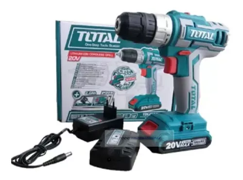 Taladro Atornillador Percutor inalámbrico  10mm 20V TOTAL-1