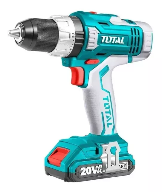 Taladro Atornillador Percutor inalámbrico  10mm 20V TOTAL-0