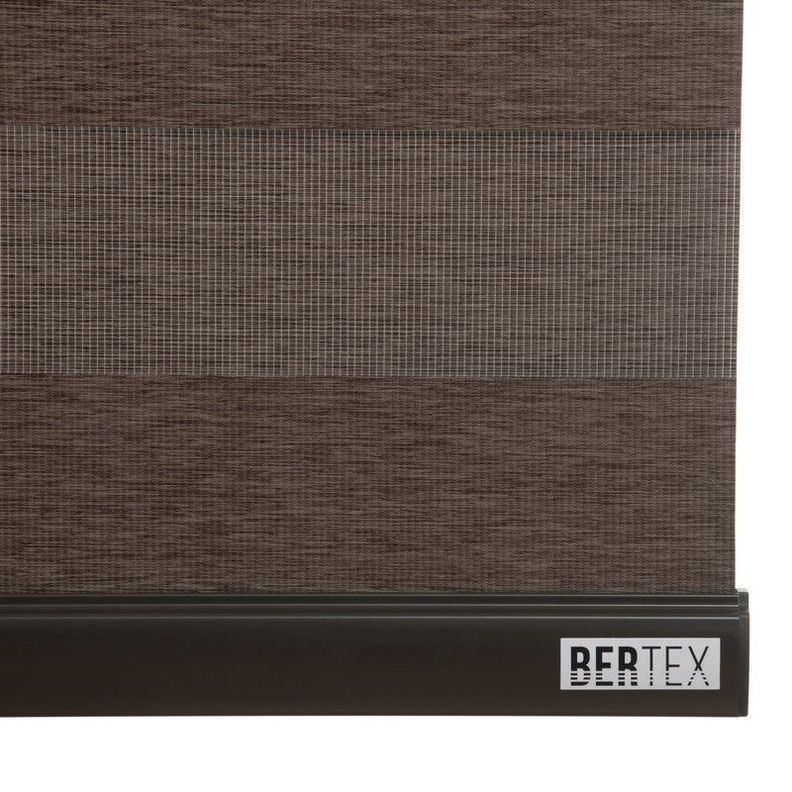 Cortina Roller Dúo Blackout 100x235 cm Café Oscuro-3
