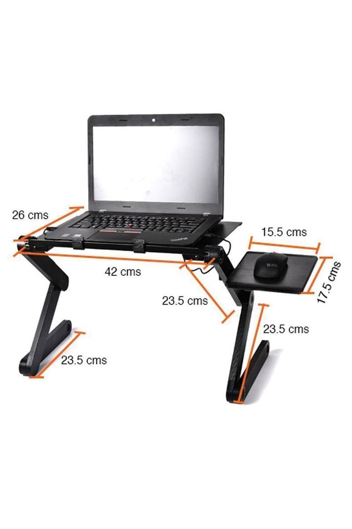Mesa Notebook cama plegable con ventilador-4