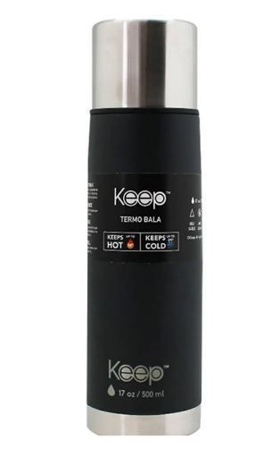TERMO BALA 0.5L RUBBER KEEP negro-0