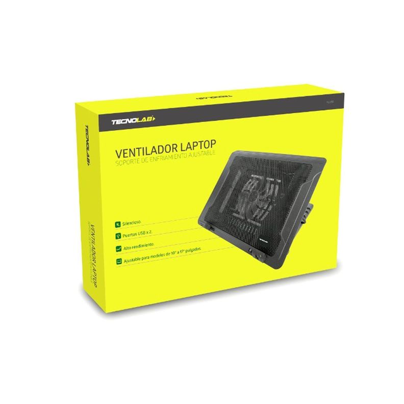 Base Ventilador Para Notebook 10 a 17 Pulgadas USB Tecnolab-2