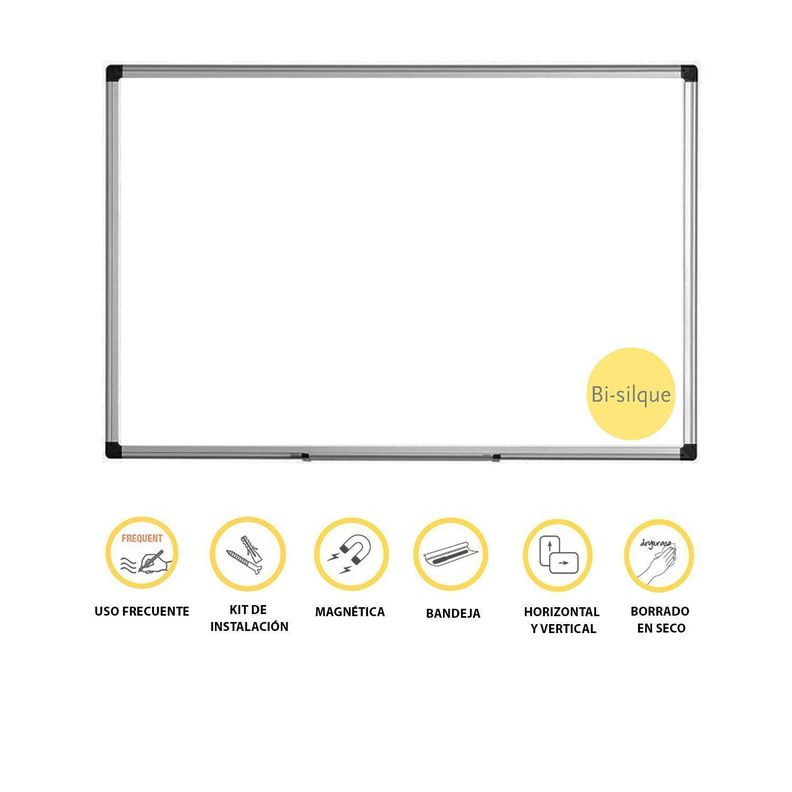 Pizarra Blanca Magnética 200×120cm-3