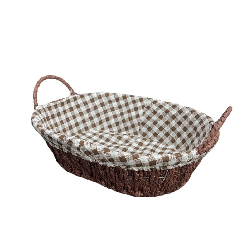 Cesta Panera Tejida Cesta De Pan Ovalada 21x28x8cm C-0