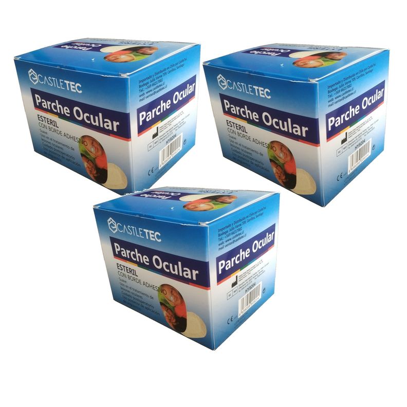 PACK 3 cajas de Parche Ocular Total 150 unid Piel Beige