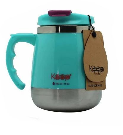 MUG TERMO OUTDOOR 400ML KEEP turquesa-0