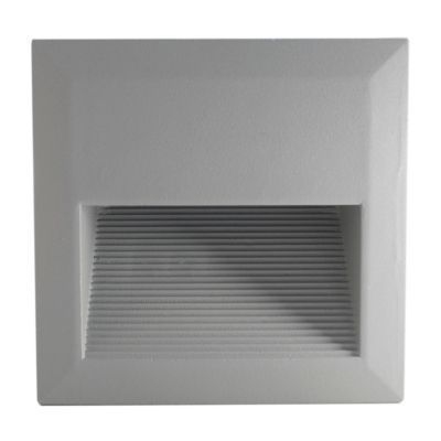 Apliqué LED Exterior Cuadrado 3W Gris-0
