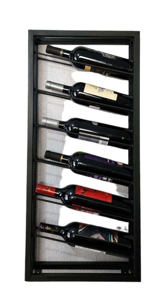 Cava Vertical De Fierro Con Capacidad para 6 Botellas-1