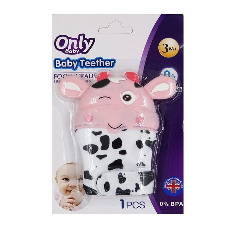 Guante Miton Mordedor Rasca Encias Para Bebes Rosado F-38-0