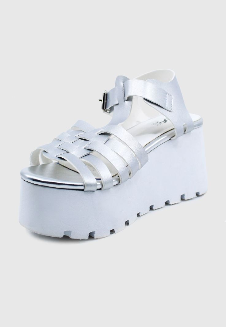 Sandalia Louis plateada Stylo Shoes-2