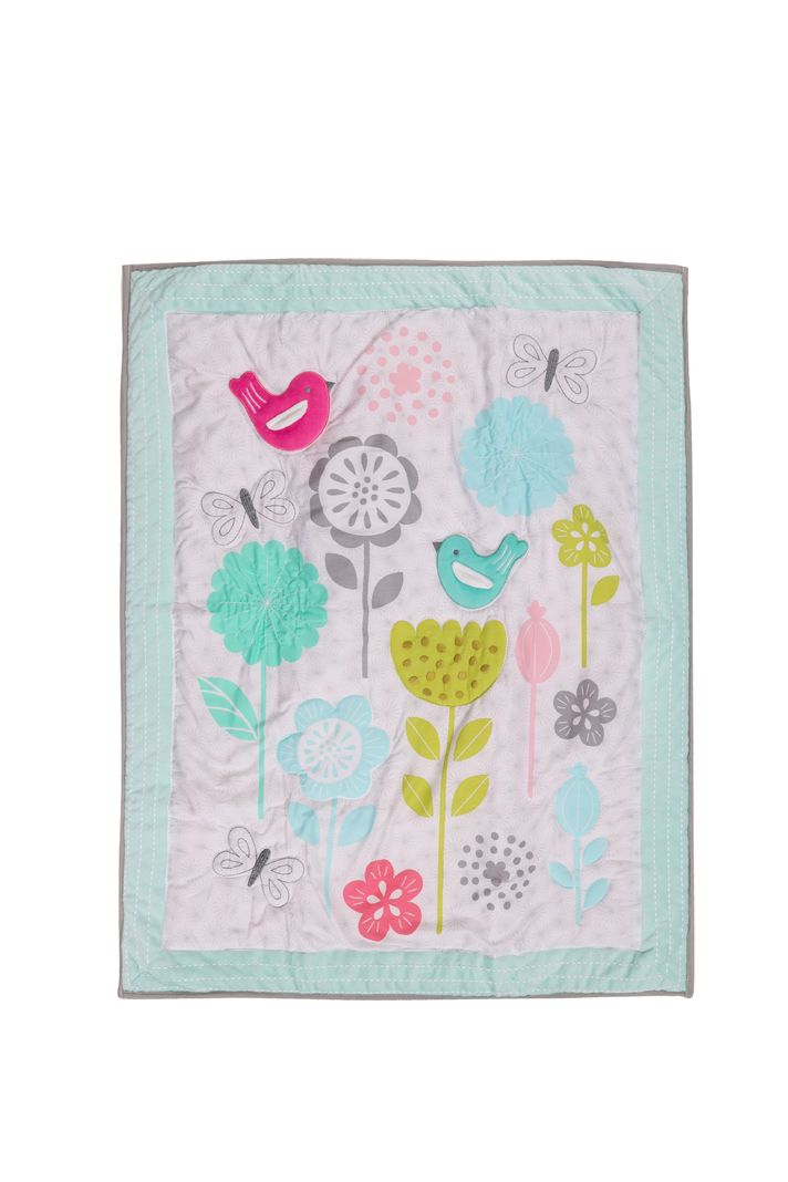 SET ROPA DE CUNA 100% ALGODÓN SWEET BIRDS 5 PIEZAS-3