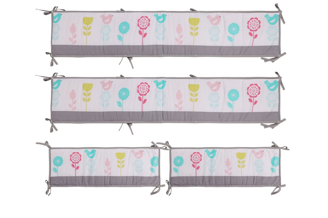 SET ROPA DE CUNA 100% ALGODÓN SWEET BIRDS 5 PIEZAS-1