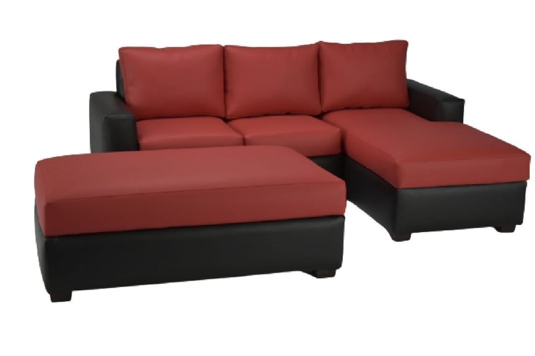 Sofá Seccional 3 Cuerpos + pouf-1