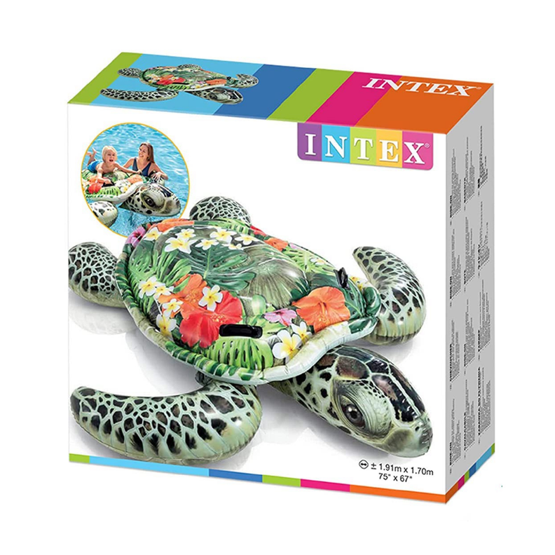 Flotador Inflable Tortuga Realista 191x170 Cm-2