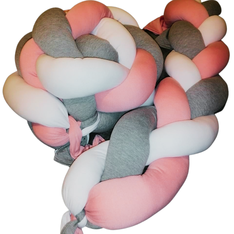 Protectores Baranda 3 metros - Rosa Blanco Gris-0