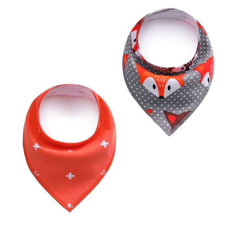 Pack De Baberos De Algodón Tipo Bandana 0-12 meses-0