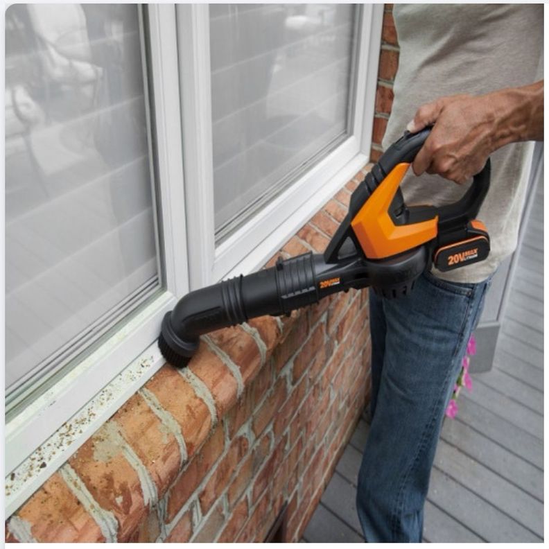 Soplador / Barredor Inalámbrico Worx 20v + Bat + Carg + 9 Pz-3