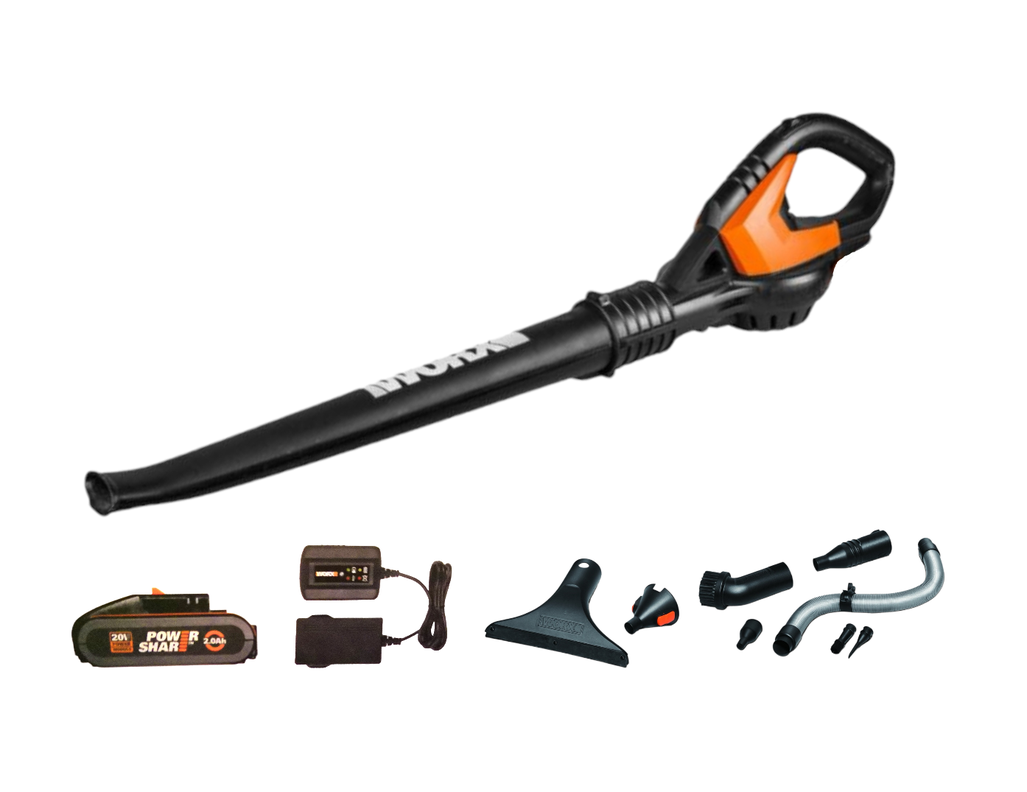 Soplador / Barredor Inalámbrico Worx 20v + Bat + Carg + 9 Pz-0
