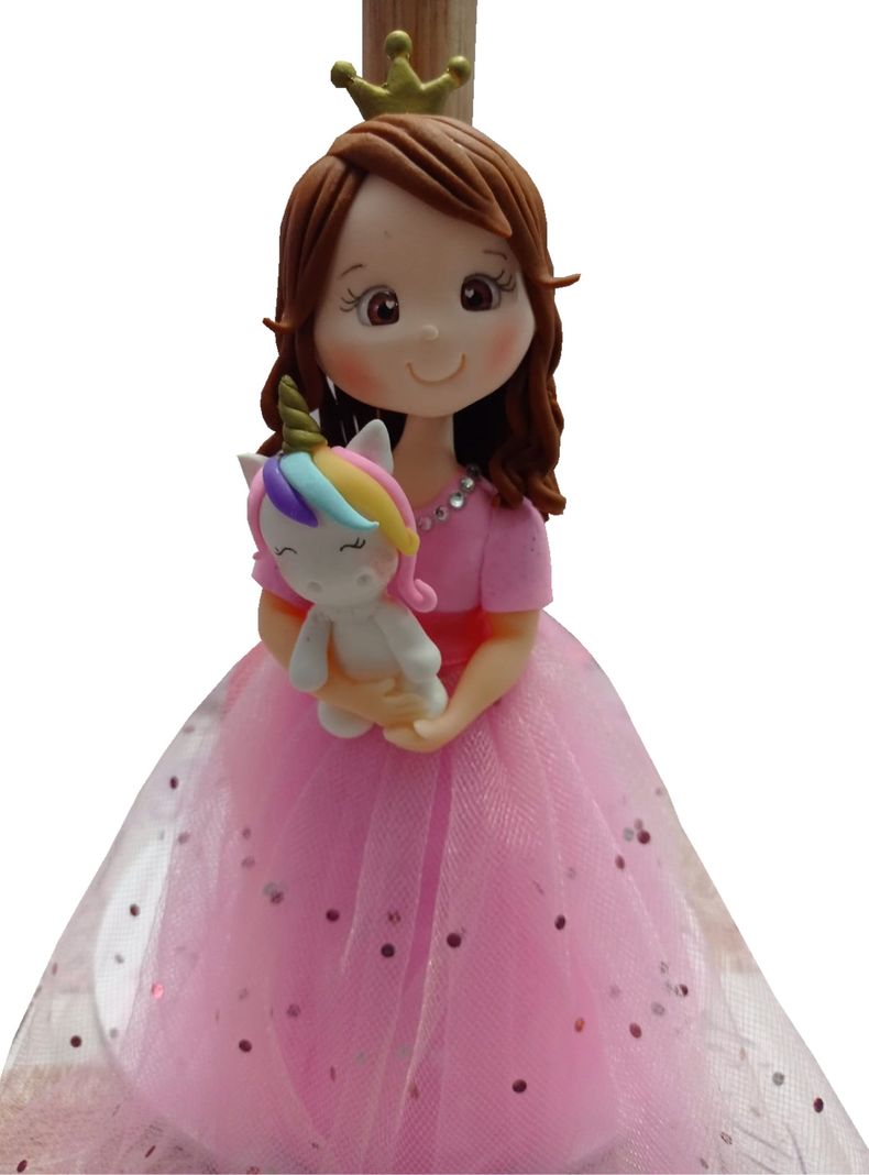 Lampara Velador Princesa  Rosado-0