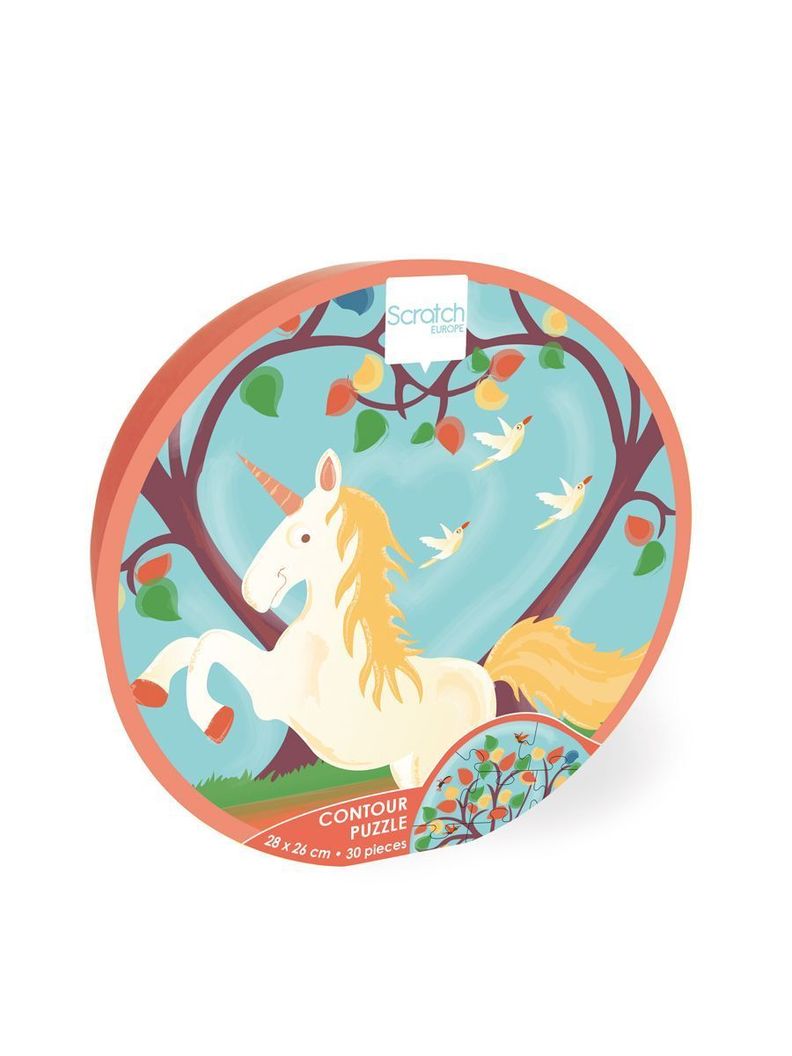 PUZZLE 30PCS CON FORMA, UNICORNIO-1
