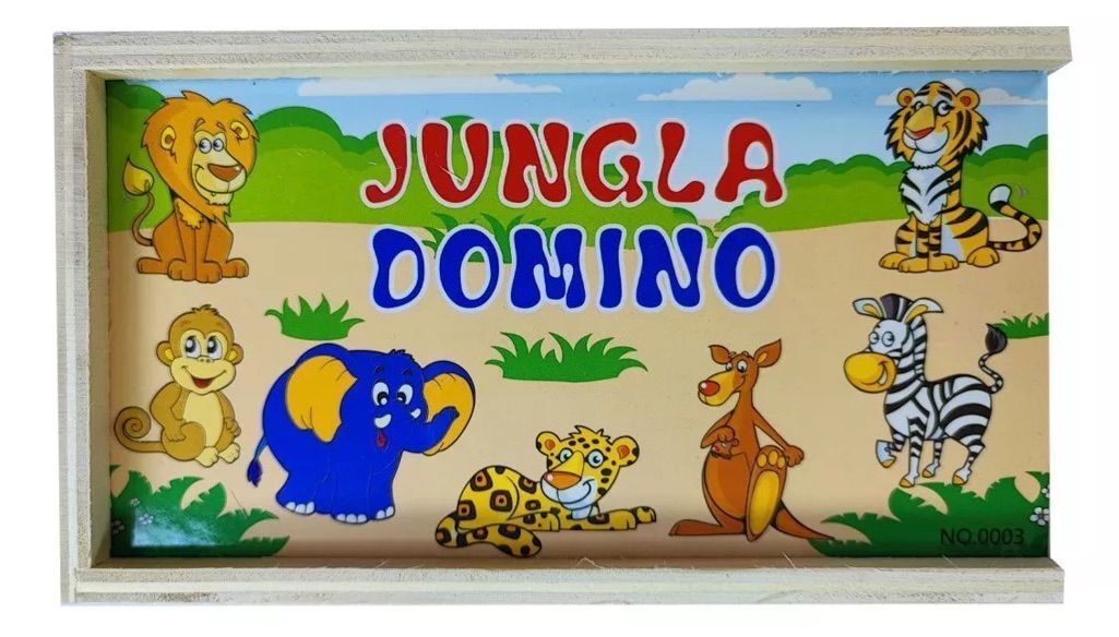 Domino De Madera Animales Jungla-1