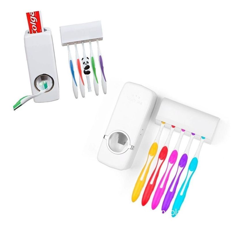 Dispensador Automático Pasta Dientes Porta Cepillo-2