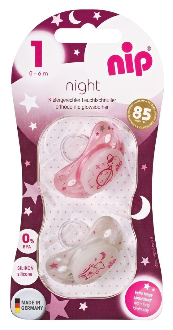  Chupete Night Silicona Planeta Oso 0-6 meses Nip-0
