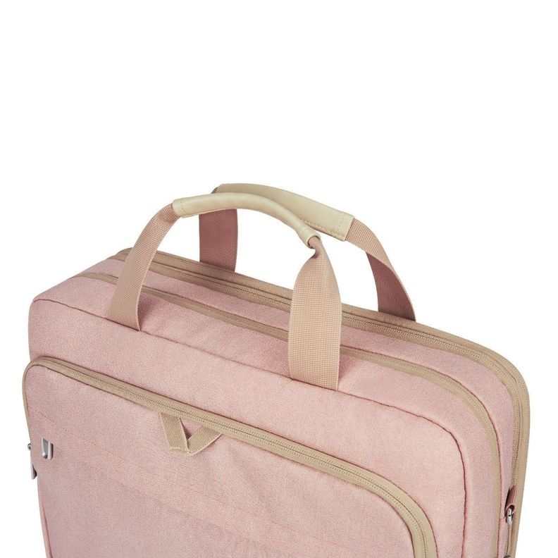 Bagsmart - Maletín expandible para notebook de 17,3" - Rosado-2