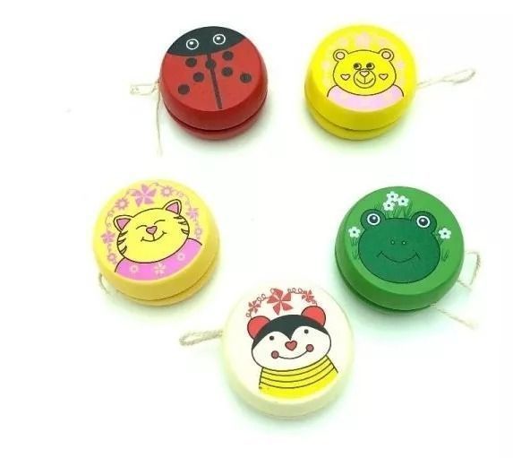 Yoyo De Madera Para Niños Juguete Clasico Yoyo De Madera.-0