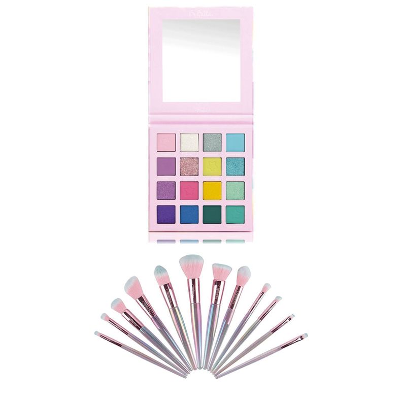 Pack Paleta De Sombras "Life In Pastel" BeBella Cosmetics + Set 12 Brochas Holo Fun y Estuche Beauty Creations-0