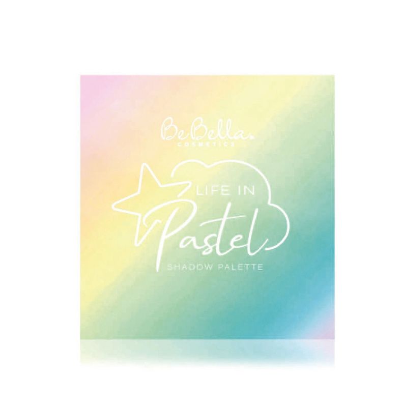 Pack Paleta De Sombras "Life In Pastel" BeBella Cosmetics + Set 12 Brochas Holo Fun y Estuche Beauty Creations-2