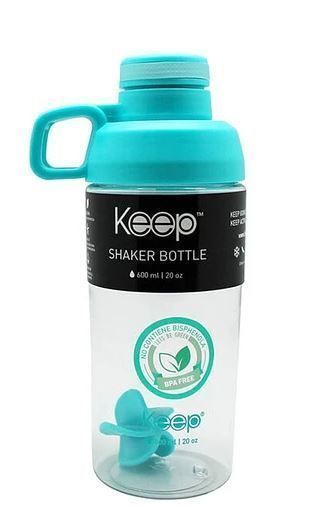 BOTELLA SHAKER 600ML KEEP celeste-0
