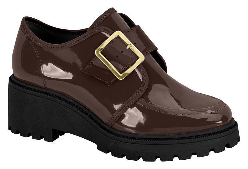 Mocasin Mujer Taco Cuadrado Café 4300-103- Beira Rio-0