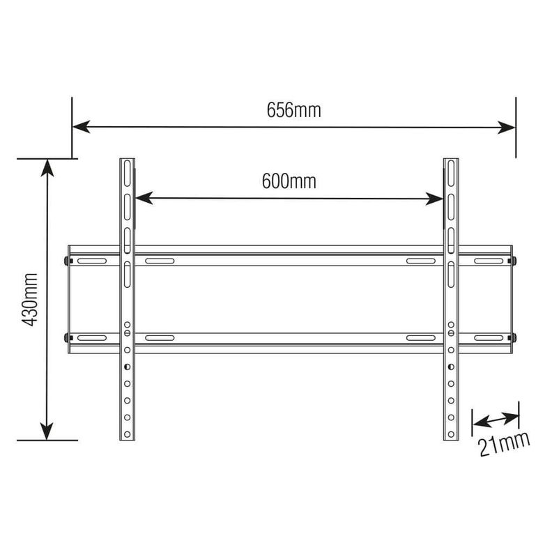 Soporte TV  Fijo Ultra Slim 37 a 75"  35Kg-2