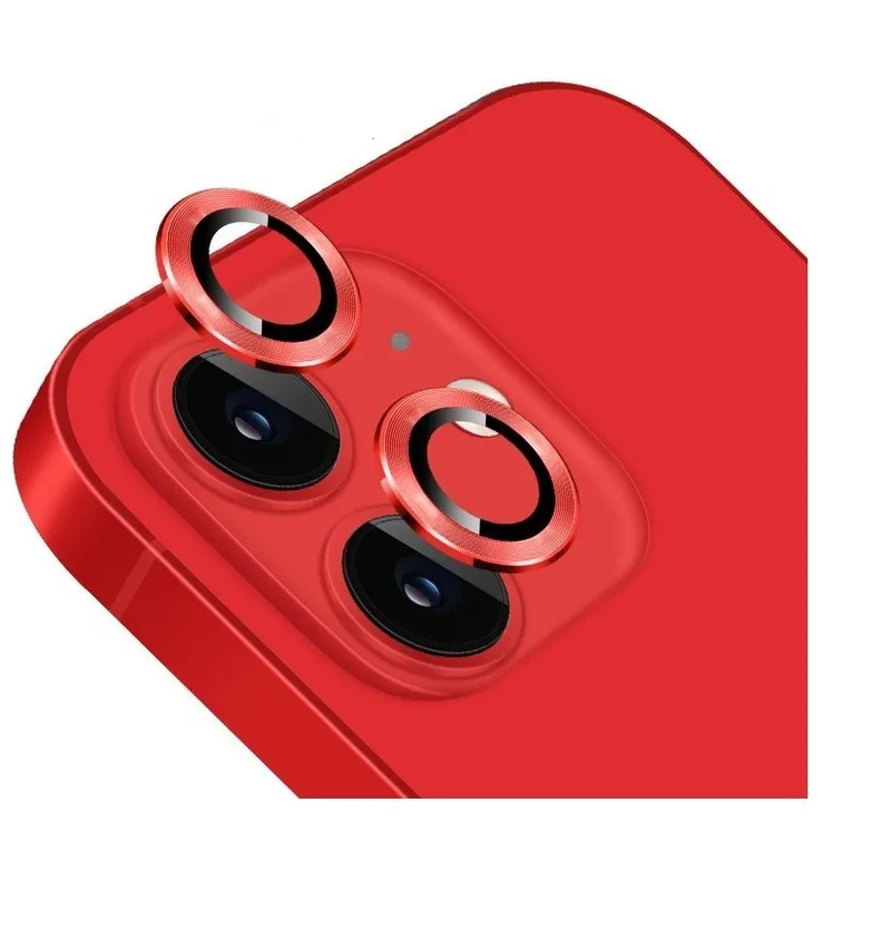 Protector Lente Camara Para iPhone 13 / 13 Mini - Rojo-0
