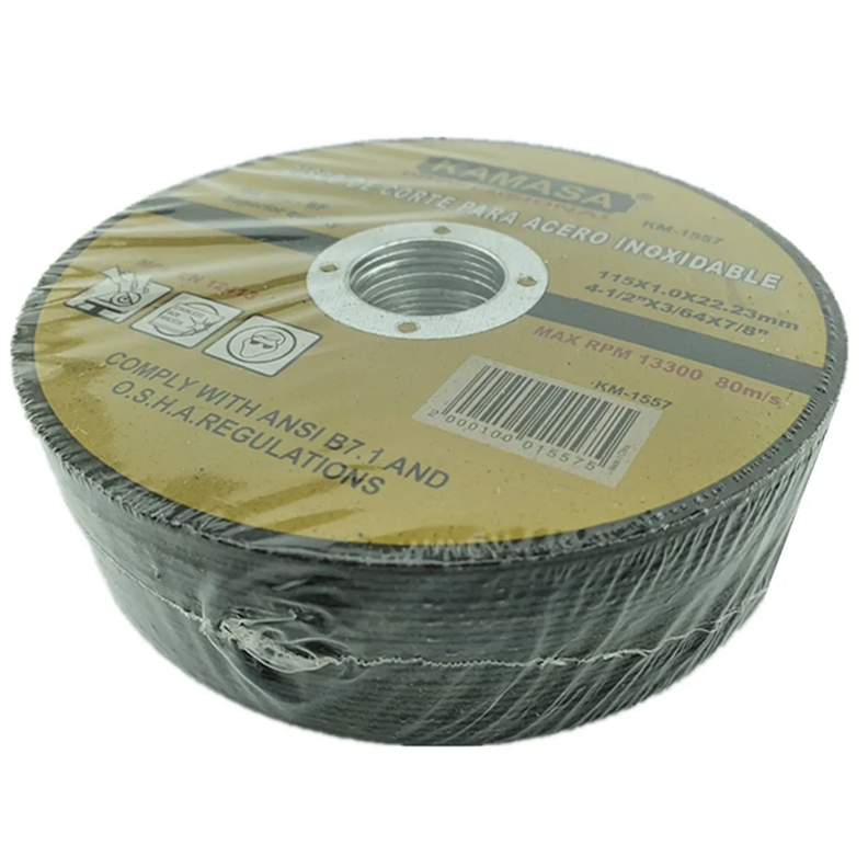 25 Unidad Disco De Corte Para Acero Inoxidable 115mm Kamasa-1