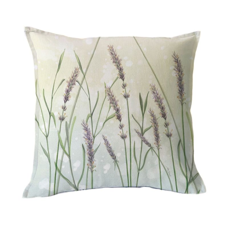FUNDA COJIN ALGODON  LAVANDA 45X45 Diseno 1