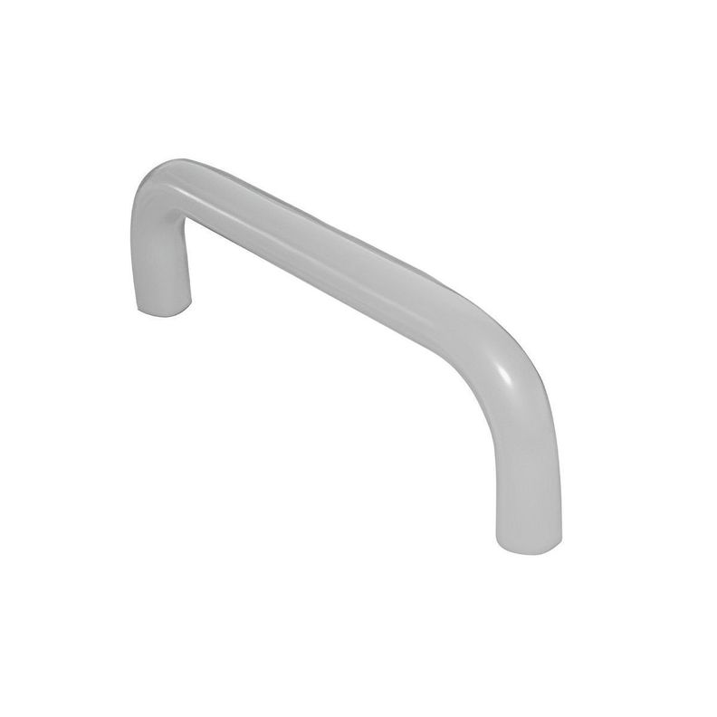 Tirador Plástico Brasil 64mm con Tornillos Blanco 40 un DVP-1